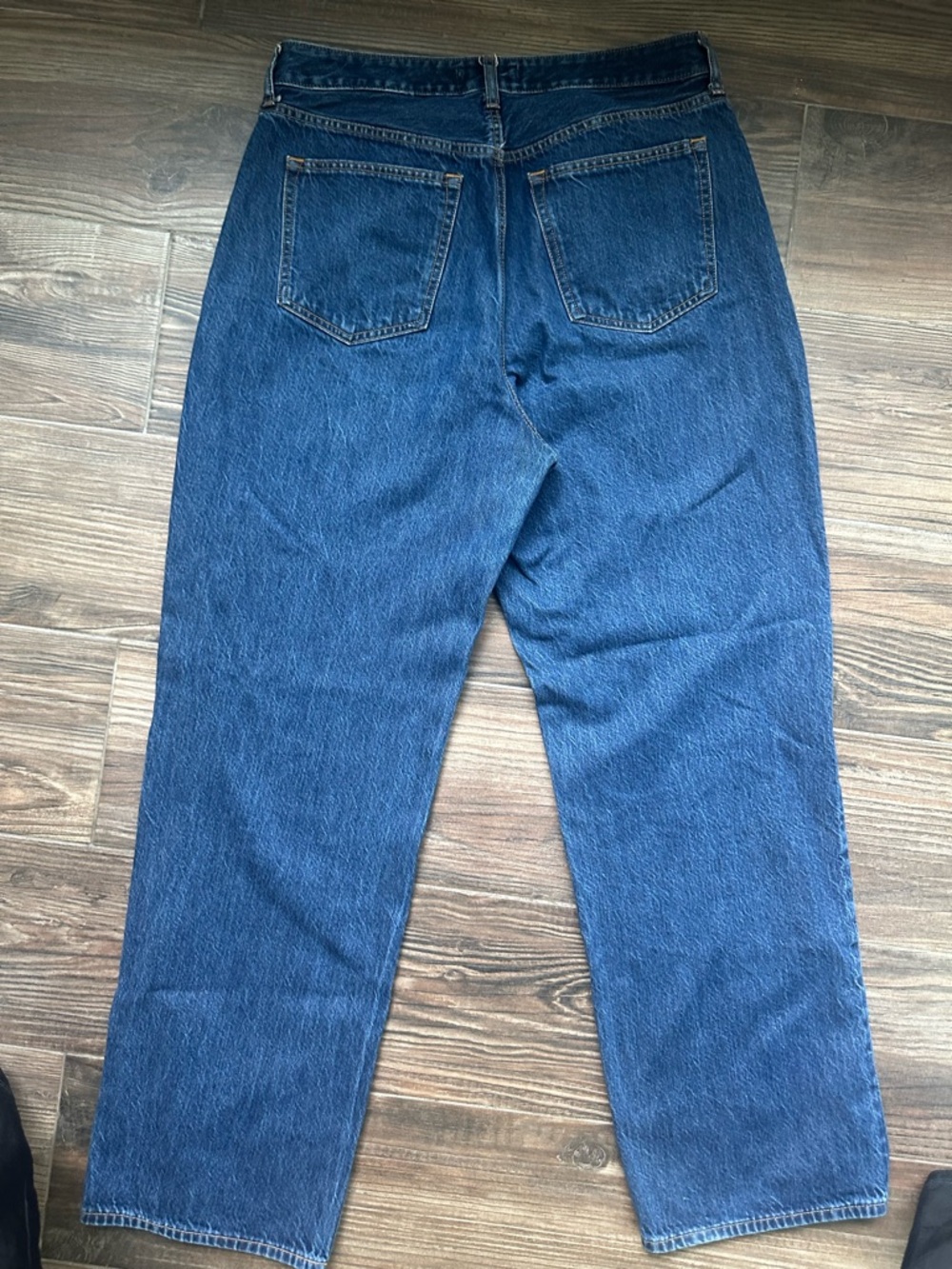 Abercrombie & Fitch Straight Leg Jeans  Loose High Rise Classic Blue curve love - Picture 5 of 12